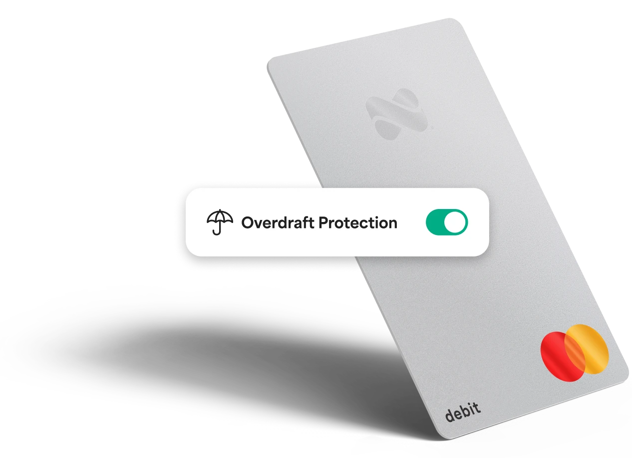 Netspend platinum Mastercard with an overdraft protection toggle switch